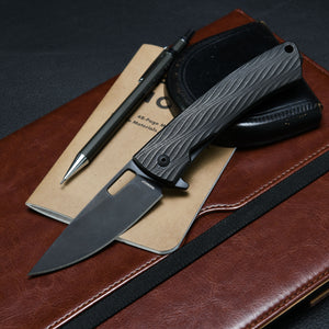 DPx Gear Aculus Flipper MagnaCut Wave Pattern Triple Black