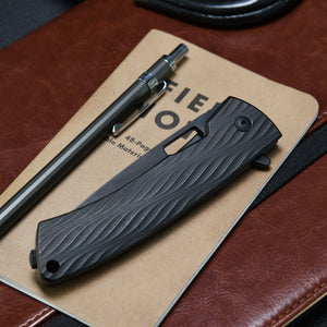 DPx Gear Aculus Flipper MagnaCut Wave Pattern Triple Black